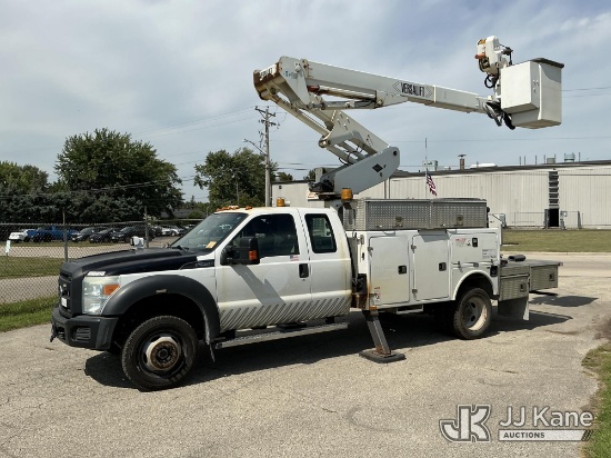 (Neenah, WI) Versalift VST-40I, Articulating & Telescopic Bucket Truck mounted behind cab on 2016 Fo