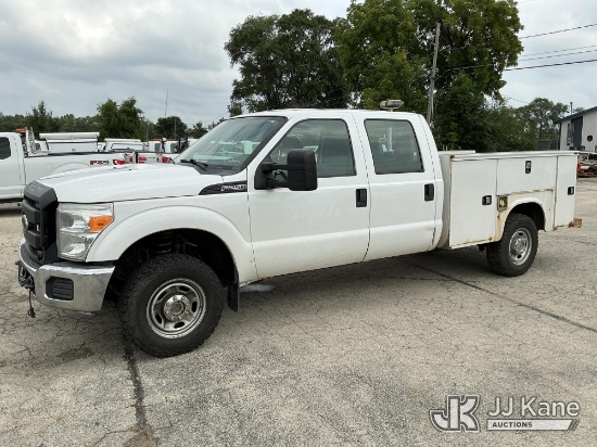 (South Beloit, IL) 2016 Ford F-250 SD Crew-Cab Service Truck Runs & Moves)(Dash Indicators On