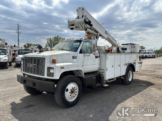(Plymouth Meeting, PA) Altec TA41M, Articulating & Telescopic Bucket Truck mounted behind cab on 199