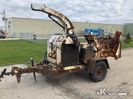 (Neenah, WI) 2016 Altec DRM12 Chipper (12in Drum), trailer mtd. Runs & Clutch Engages) (Corrosion, U