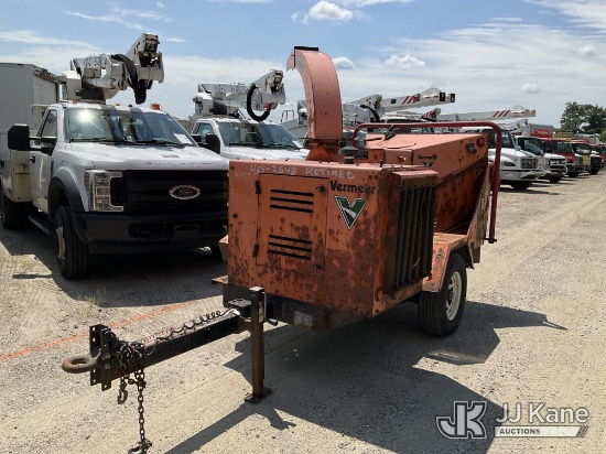 (Shrewsbury, MA) 2012 Vermeer BC1000XL Portable Chipper (12in Drum), Trailer Mounted Runs) (Corrosio