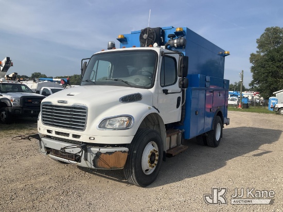 (Charlotte, MI) 2015 Freightliner M2 106 Air Compressor/Enclosed Utility Truck Runs, Moves, PTO Enga