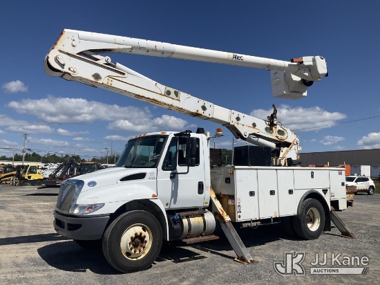 (Rome, NY) Altec AA55-MH, Material Handling Bucket Truck rear mounted on 2019 International 4300 Uti