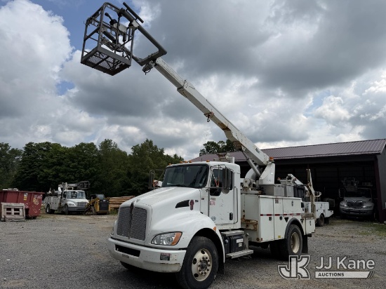 (Atlantic, PA) Altec A40P, Telescopic Non-Insulated Cable Placing Bucket Truck center mounted on 201
