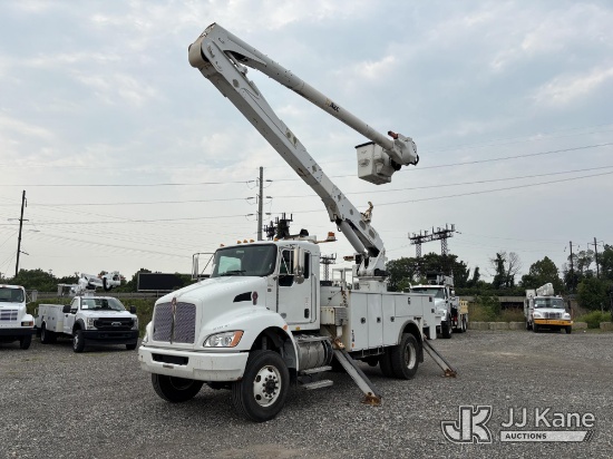 (Plymouth Meeting, PA) Altec AA55-MH, Material Handling Bucket Truck rear mounted on 2020 Kenworth T