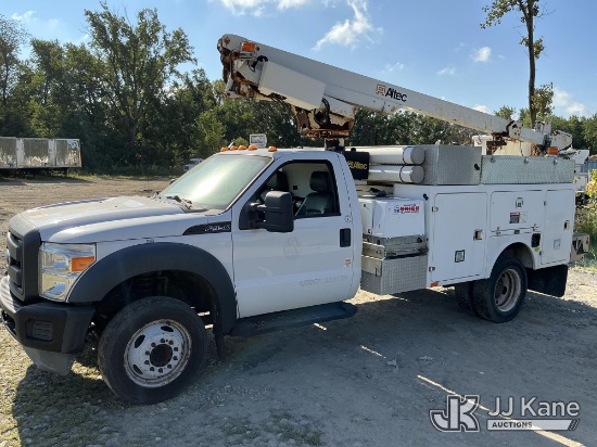 (Hobart, IN) Altec AT200A, Telescopic Non-Insulated Bucket Truck mounted behind cab on 2012 Ford F-4