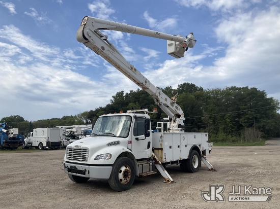(Charlotte, MI) Altec AA55-MH, Articulating Material Handling Bucket Truck rear mounted on 2017 Frei