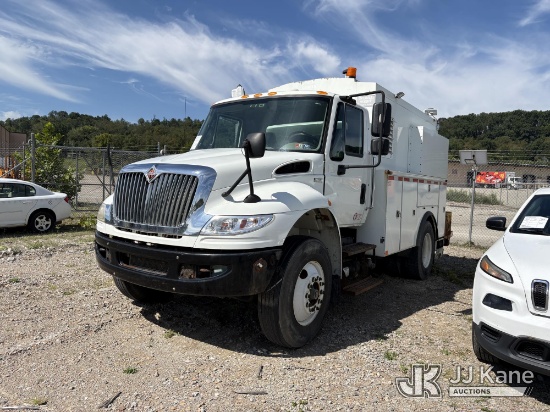 (Smock, PA) 2015 International 4400 Enclosed High-Top Service Truck Not Running, Condition Unknown)