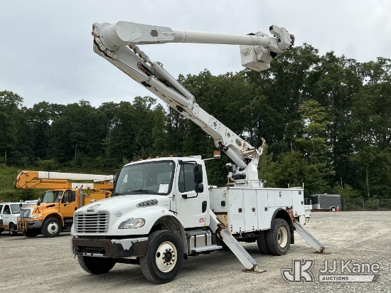 (Shrewsbury, MA) Altec AM55, Over-Center Material Handling Bucket Truck rear mounted on 2019 Freight