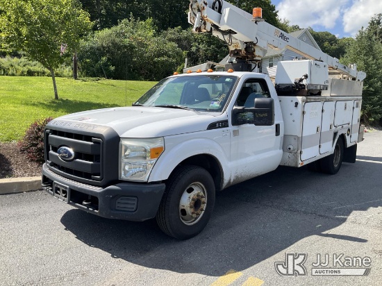 (Branchville, NJ) Altec AT200A, Telescopic Non-Insulated Bucket Truck mounted behind cab on 2012 For