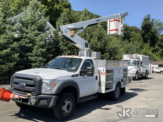 (Branchville, NJ) Versalift TEL29N-03, Telescopic Non-Insulated Bucket Truck mounted behind cab on 2