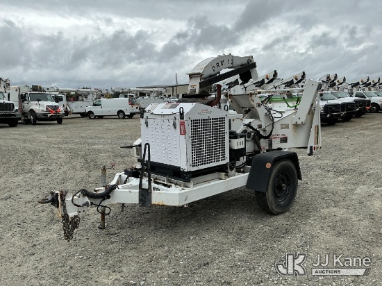 (Shrewsbury, MA) 2017 Altec DRM12 Portable Chipper (12in Drum), Trailer Mounted Not Running, Conditi
