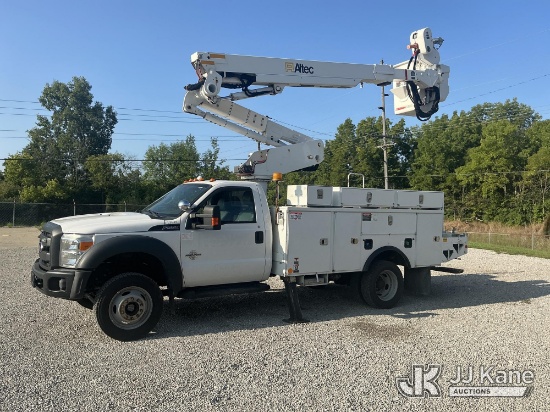 (Fort Wayne, IN) Altec AT40M, Articulating & Telescopic Material Handling Bucket Truck mounted behin