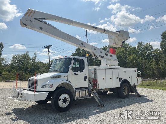 (Fort Wayne, IN) Altec AN55, Material Handling Bucket Truck rear mounted on 2014 Freightliner M2 106