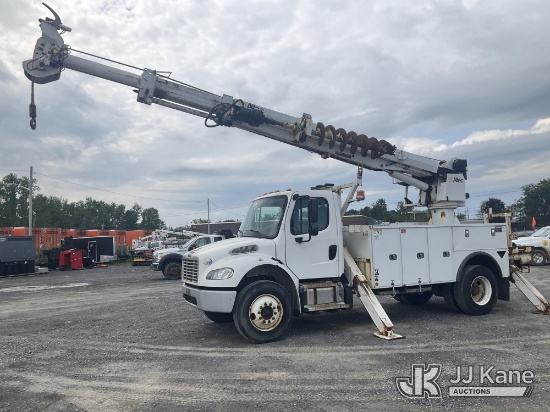 (Rome, NY) Altec DC47-TR, Digger Derrick rear mounted on 2019 Freightliner M2 106 Utility Truck Runs