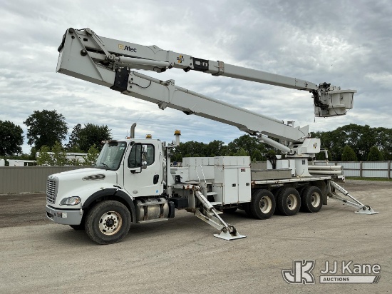 (South Beloit, IL) Altec AH125, Articulating & Telescopic Material Handling Bucket Truck rear mounte