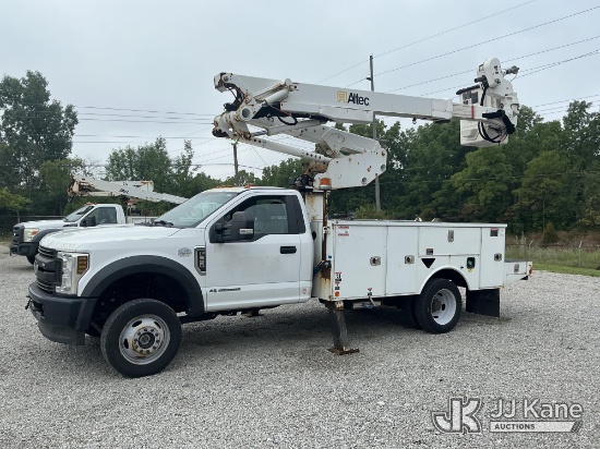 (Fort Wayne, IN) Altec AT41M, Articulating & Telescopic Material Handling Bucket Truck mounted behin