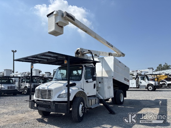 (West Monroe, LA) HiRanger XT PRO 56, Over-Center Bucket Truck mounted behind cab on 2020 Freightlin