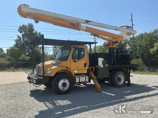 (Fort Wayne, IN) Altec LR758, Over-Center Bucket Truck rear mounted on 2016 Freightliner M2 106 Flat
