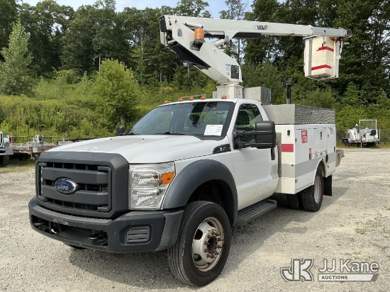 (Shrewsbury, MA) Versalift TEL29N-03, Telescopic Non-Insulated Bucket Truck mounted behind cab on 20