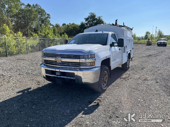 (Louisville, OH) 2015 Chevrolet Silverado 3500HD Work Truck Long Box Enclosed Service Truck (Runs &