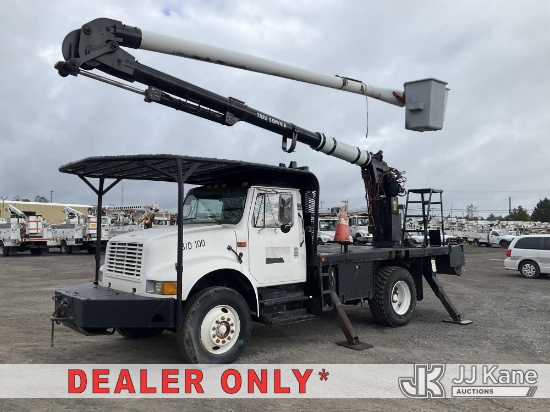 (Rome, NY) Aerial Lift of CT 50-5-1E-44, Over-Center Bucket Truck rear mounted on 2000 International
