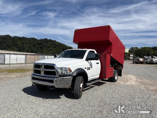 (Smock, PA) 2016 Ram 5500 4x4 Regular Cab DRW Chipper Dump Truck Runs, Moves & Operates) (Transmissi