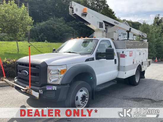 (Branchville, NJ) Versalift TEL29N, Telescopic Non-Insulated Bucket Truck mounted behind cab on 2014