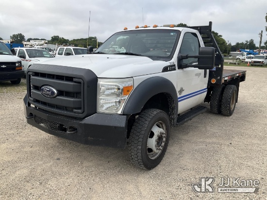 (Charlotte, MI) 2012 Ford F-550 Flatbed Truck Runs & Moves