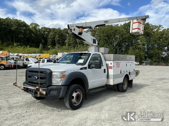 (Shrewsbury, MA) Versalift TEL29N, Telescopic Non-Insulated Bucket Truck mounted behind cab on 2013