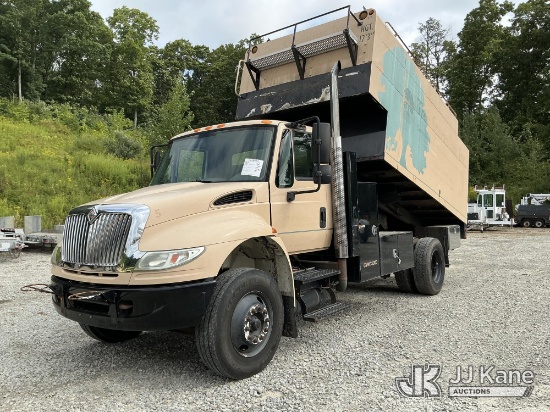 (Shrewsbury, MA) 2007 International 4400 Chipper Dump Truck Runs, Moves & Dump Operates