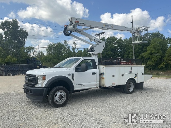 (Fort Wayne, IN) Altec AT238P, Articulating & Telescopic Non-Insulated Bucket Truck mounted behind c