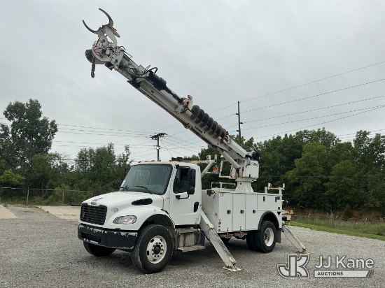 (Fort Wayne, IN) Altec DM47BTR, Digger Derrick rear mounted on 2021 Freightliner M2-106 Utility Truc
