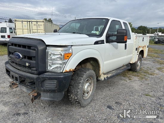 (Plains, PA) 2016 Ford F-350 SD 4x4 Extended-Cab Service Truck Runs & Moves) (Engine Won't Stay Runn
