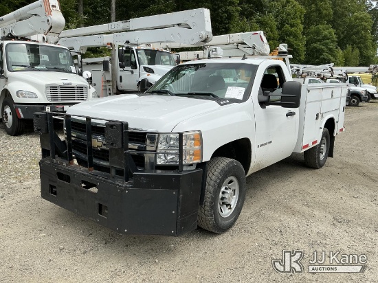 (Shrewsbury, MA) 2008 Chevrolet Silverado 3500HD 4x4 Service Truck Runs & Moves