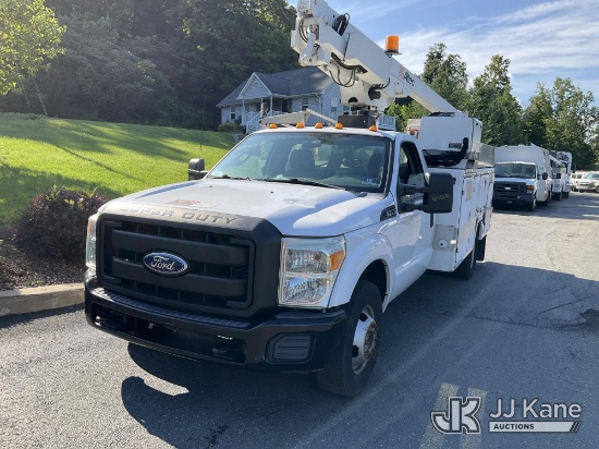 (Branchville, NJ) Altec AT200A, Telescopic Non-Insulated Bucket Truck mounted behind cab on 2012 For