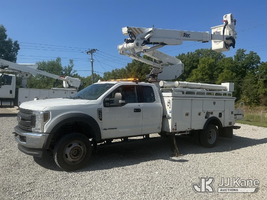 (Fort Wayne, IN) Altec AT41M, Articulating & Telescopic Material Handling Bucket Truck mounted behin