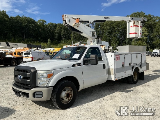 (Shrewsbury, MA) Versalift TEL29N, Telescopic Non-Insulated Bucket Truck mounted behind cab on 2012