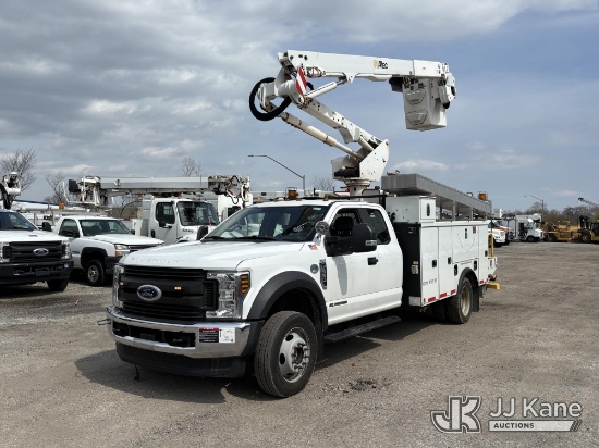 (Plymouth Meeting, PA) Altec AT40G, Articulating & Telescopic Bucket Truck mounted behind cab on 201