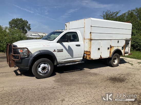(South Beloit, IL) 2013 RAM 4500 Enclosed Service Truck Runs & Moves) (Engine Performance Concerns,