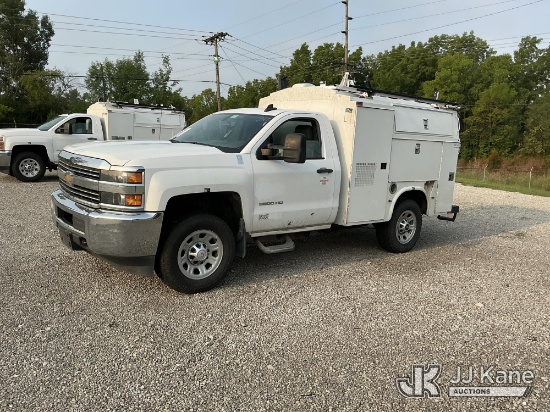 (Fort Wayne, IN) 2015 Chevrolet Silverado 3500HD Work Truck Long Box Enclosed Service Truck Runs & M