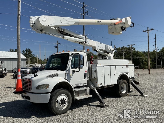 (Franklin, IN) Altec AM50, Over-Center Material Handling Bucket Truck rear mounted on 2004 Freightli