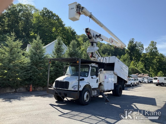 (Branchville, NJ) Altec LR760-E70, Over-Center Elevator Bucket Truck mounted behind cab on 2016 Frei