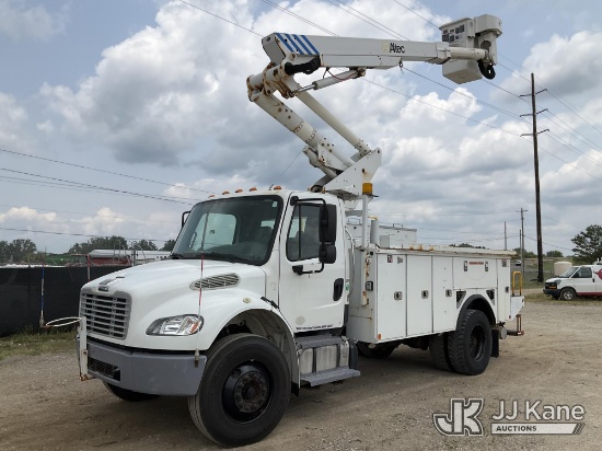 (Charlotte, MI) Altec TA40, Articulating & Telescopic Bucket Truck mounted behind cab on 2015 Freigh