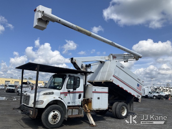 (Rome, NY) Altec LR758, Over-Center Bucket Truck mounted behind cab on 2015 Freightliner M2 106 Chip