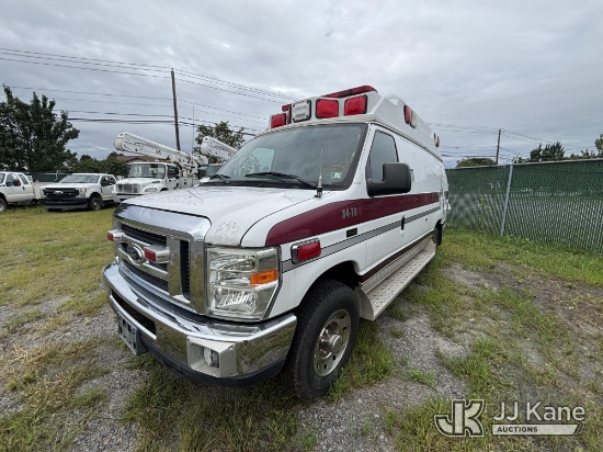 (Plains, PA) 2009 Ford Econoline E-350 SD Ambulance Not Running, Condition Unknown