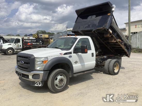 (Harmans, MD) 2016 Ford F-550 4x4 Regular Cab DRW Dump Truck Runs, Moves & Operates) (Removal is by