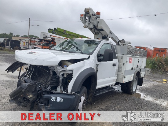 (Rome, NY) Altec 200A, Articulating & Telescopic Bucket Truck mounted behind cab on 2018 Ford F-450
