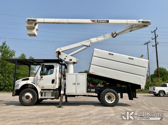 (Saint Cloud, MN) Terex XT PRO 56, Over-Center Bucket Truck mounted behind cab on 2020 Freightliner
