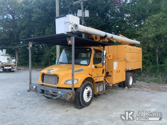 (Fort Wayne, IN) Altec LR760-E70, Over-Center Elevator Bucket Truck mounted behind cab on 2016 Freig